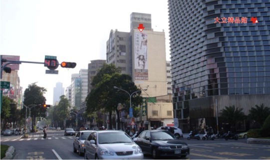 P-0074B壁面廣告塔-高雄市中華四路363號-大立精品館、城市光廊、大統百貨、新崛江商廣告看板