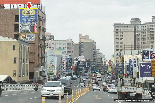 TN-W-118【漢可威廣告戶外市區百貨商圈看板】台南市永康